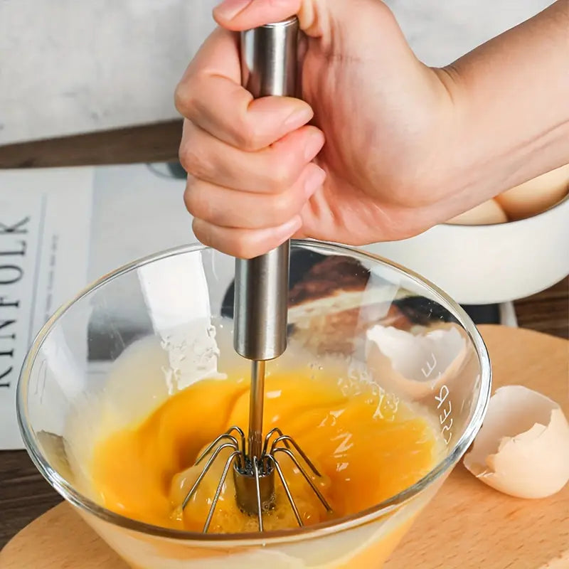 Batidor semiautomático acero inoxidable cocina
