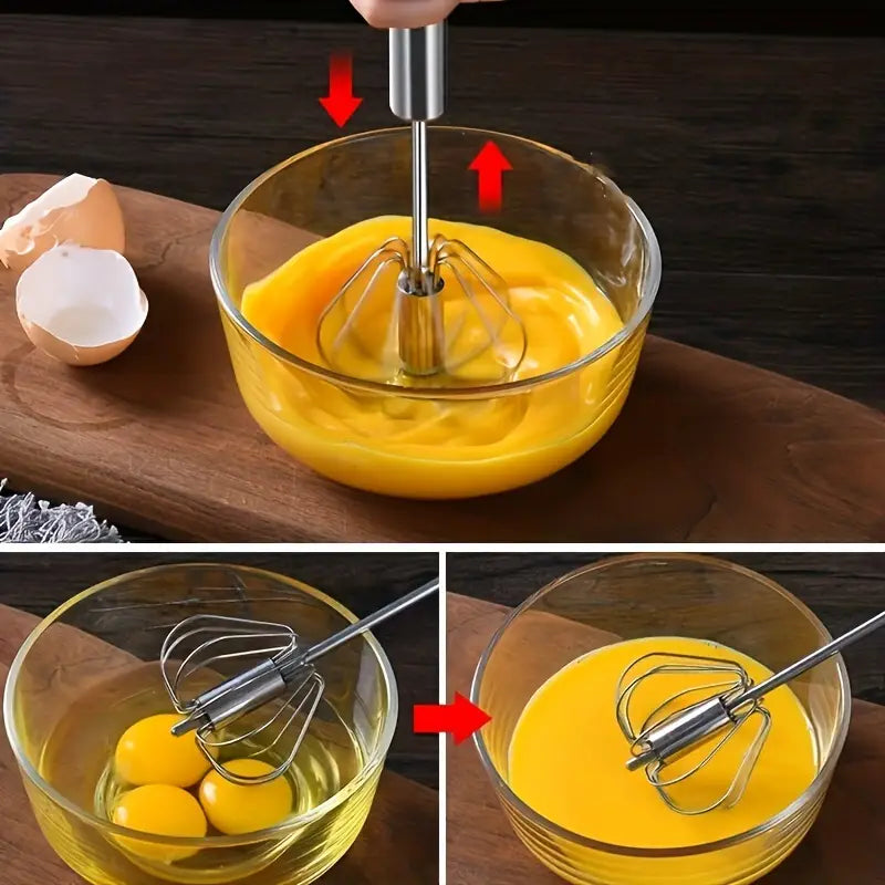 Batidor semiautomático acero inoxidable cocina